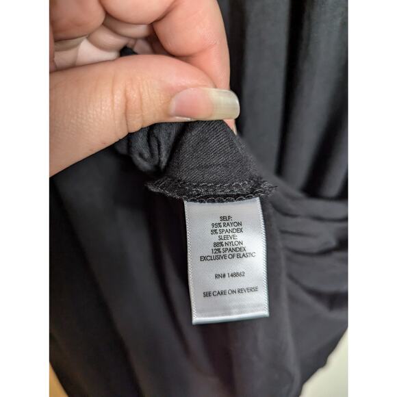 NWT Torrid Black Super Soft Lace Sleeve Skater Dress - Picture 7 of 9